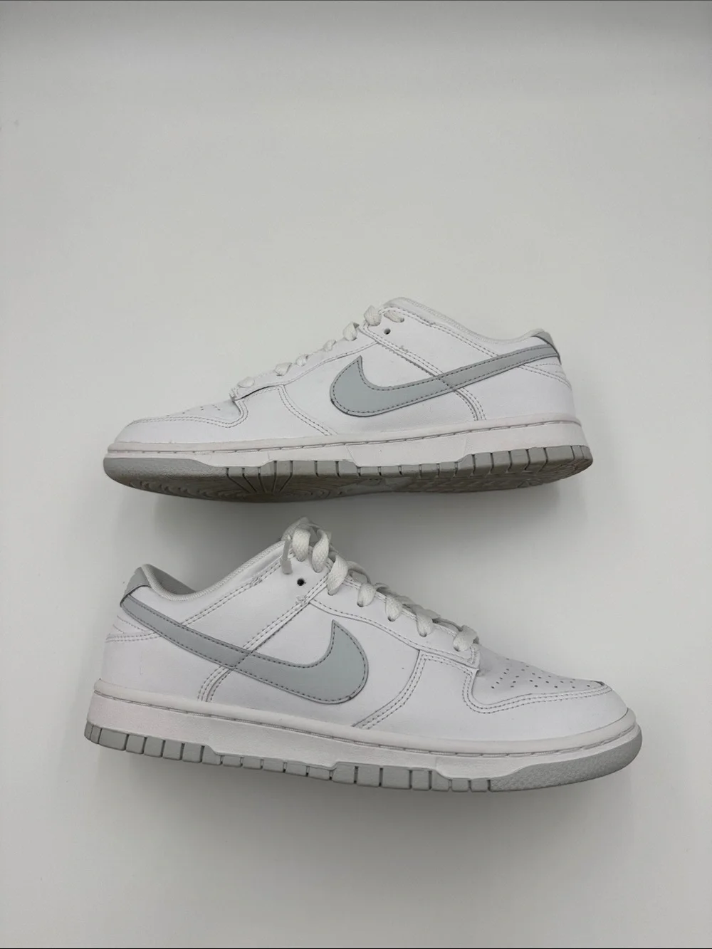 Nike Red and White Dunk Low Retro Box Label
